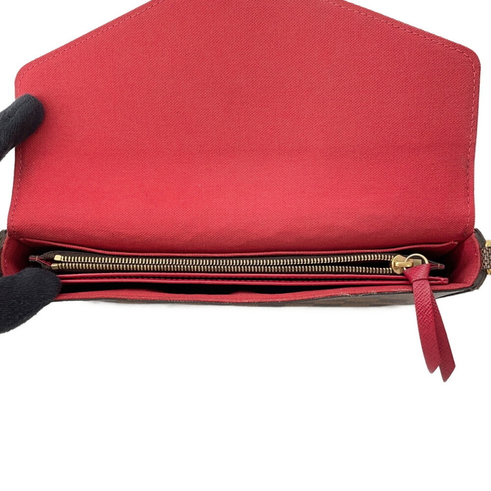 LOUIS VUITTON Red Damier Pochette Mini Bag - Picture 5 of 16